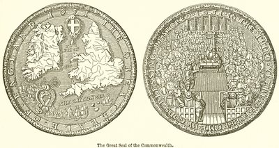 Il grande sigillo del Commonwealth da English School