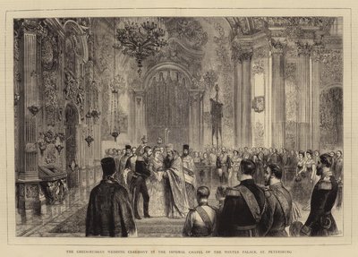 La Cerimonia di Matrimonio Greco-Russa nella Cappella Imperiale del Palazzo d