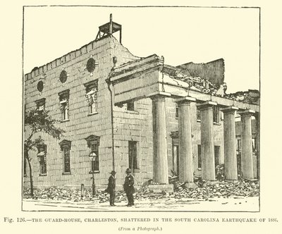 La guardiola, Charleston, distrutta nel terremoto della Carolina del Sud del 1886 da English School
