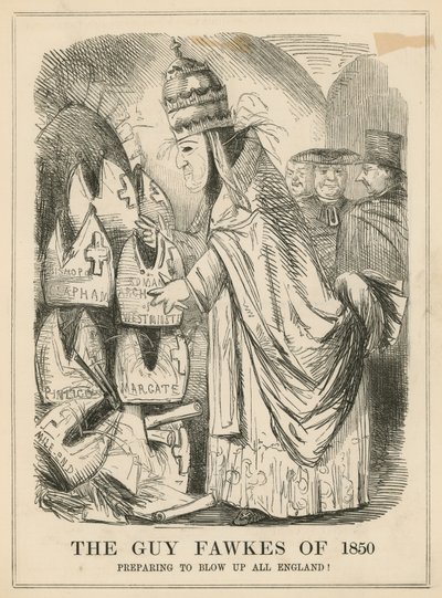 Il Guy Fawkes del 1850 da English School