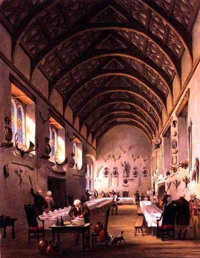 La Sala, Cotehele House, c.1830-40 da English School