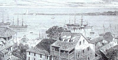 Il porto di Nassau, da 