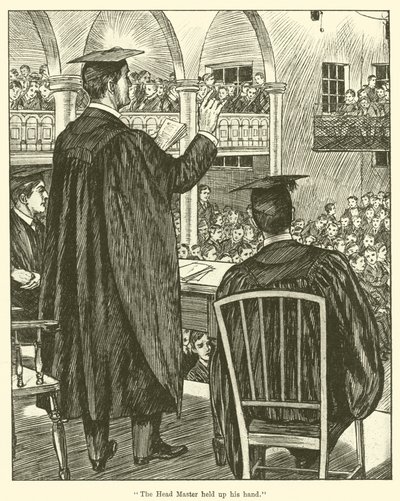 "Il preside alzò la mano" (incisione) da English School