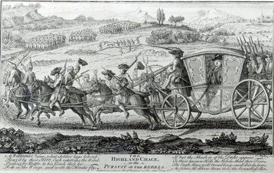 La caccia delle Highlands, 21 febbraio 1745 da English School