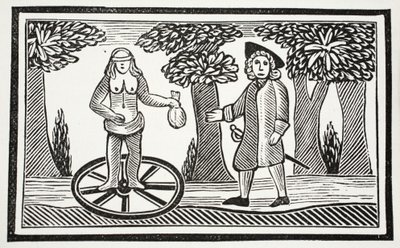 La Storia di Fortunatus, illustrazione da Chap-books of the Eighteenth Century di John Ashton, pub. 1882 da English School