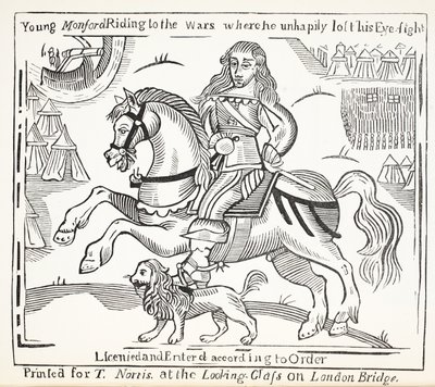 La storia del mendicante cieco di Bednal Green, illustrazione da Chap-books del XVIII secolo di John Ashton, pub. 1882 da English School