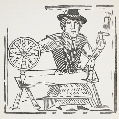 La storia del mendicante cieco di Bednal Green, illustrazione da Chap-books del XVIII secolo di John Ashton, pub. 1882 da English School