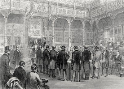 La Camera dei Comuni: Giuramento dei Membri nel 1857 da English School
