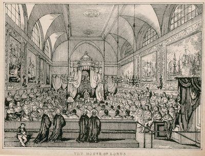 La Camera dei Lord, Westminster, Londra da English School