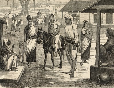 La carestia indiana: Un villaggio del Bengala, da 
