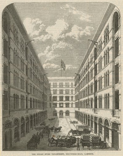 Il negozio indiano, Belvedere Road, Lambeth da English School