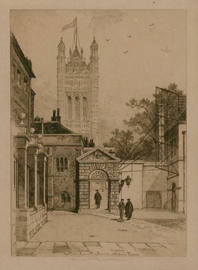 Il Gateway di Inigo Jones e la Victoria Tower alla Westminster School da English School