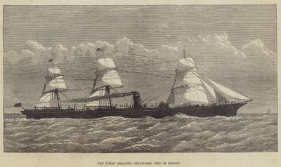 La nave a vapore atlantica Inman City of Berlin da English School