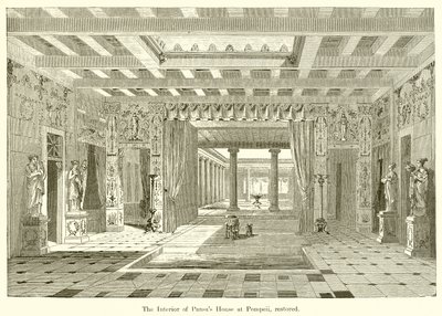Interno della casa di Pansa a Pompei, restaurato da English School