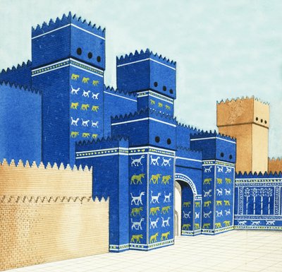 La Porta di Ishtar a Babilonia da English School