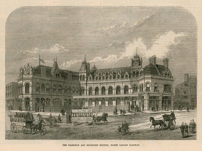 La stazione di Islington e Highbury, North London Railway da English School