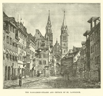 La Karolinen-Strasse e la Chiesa di San Lorenzo da English School