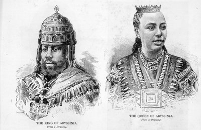 Il re e la regina di Abissinia, 1893 da English School