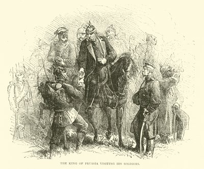 Il re di Prussia visita i suoi soldati, agosto 1870 da English School