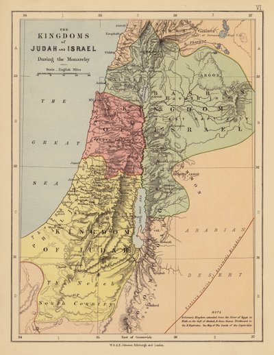 I regni di Giuda e Israele, durante la monarchia da English School