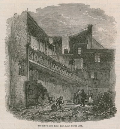 Il cortile del Re, cortile del carbone, Drury Lane da English School