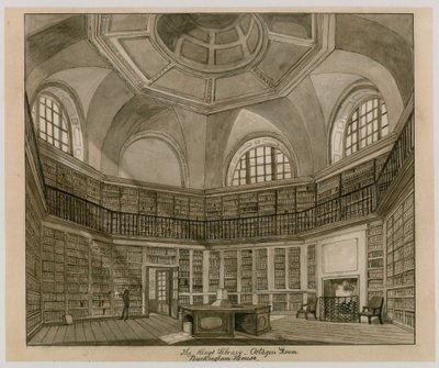 La Biblioteca del Re, Sala Ottagonale, Buckingham Palace da English School