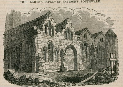 La Cappella della Madonna, Chiesa di San Salvatore, Southwark, Surrey da English School