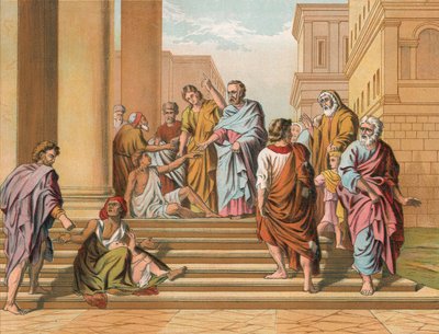 Il paralitico guarito da Pietro e Giovanni da English School