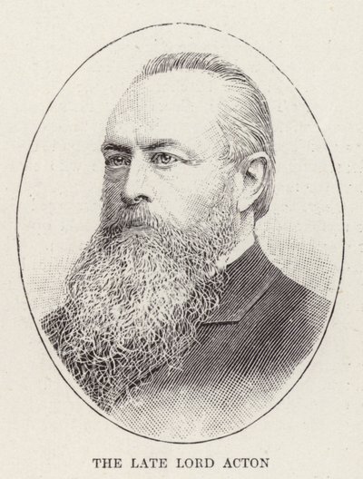 Il defunto Lord Acton (incisione) da English School