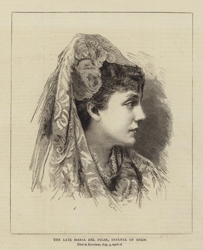 La defunta Maria del Pilar, Infanta di Spagna da English School