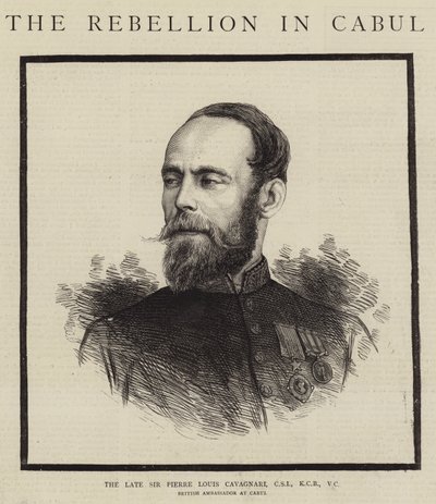 Il defunto Sir Pierre Louis Cavagnari, CSI, KCB, VC da English School