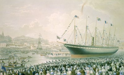 Il varo del piroscafo 