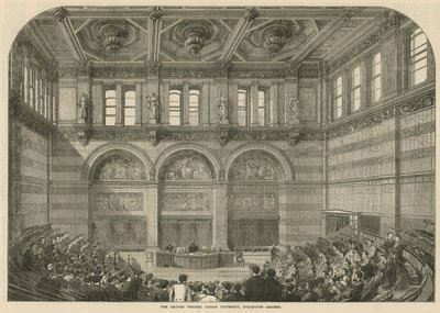 Il teatro delle lezioni, Università di Londra, Burlington Gardens da English School