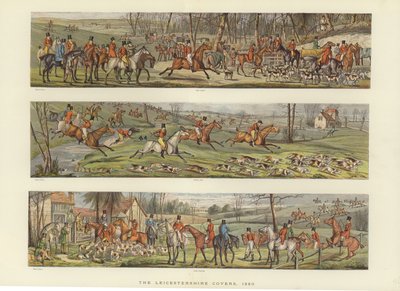 Le coperture del Leicestershire, 1820 da English School