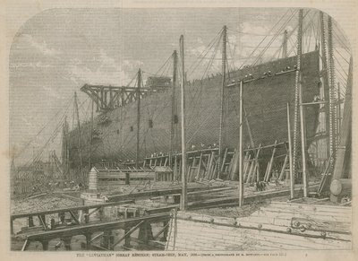 Il piroscafo Leviathan (Great Eastern), maggio 1856 da English School