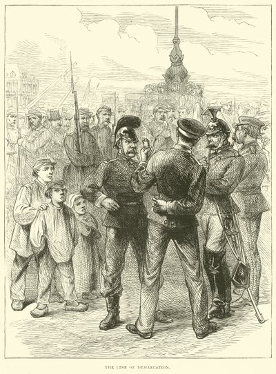 La Linea di Demarcazione, marzo 1871 da English School