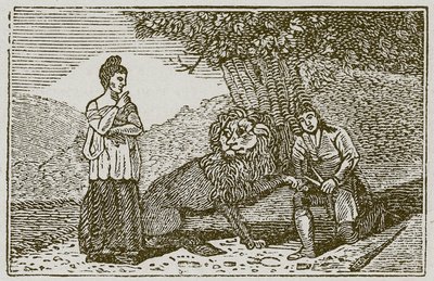 Il leone innamorato (incisione) da English School