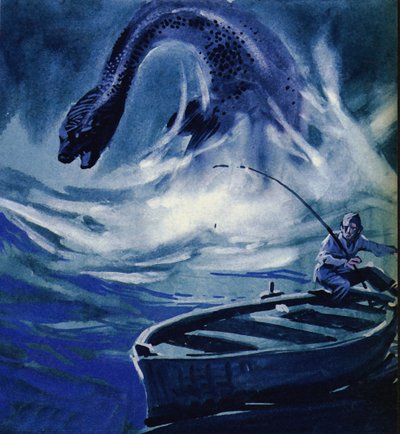 Il mostro di Loch Ness attacca un pescatore da English School