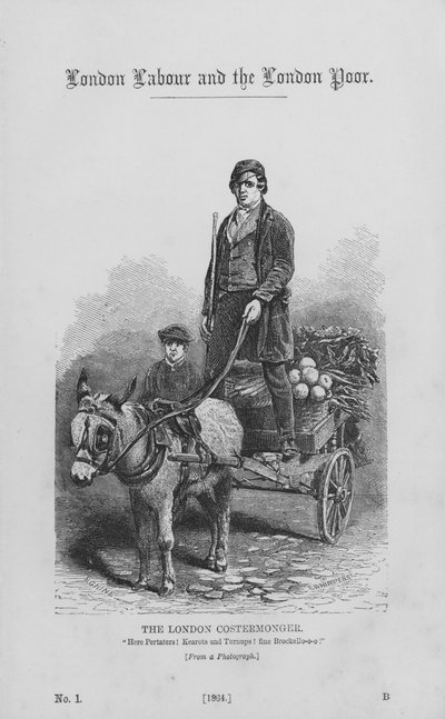 Il costermonger di Londra da English School