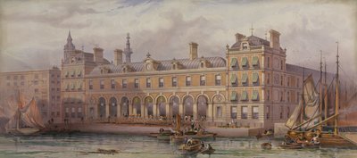 Il mercato del pesce di Londra a Billingsgate, 20 luglio 1877 da English School