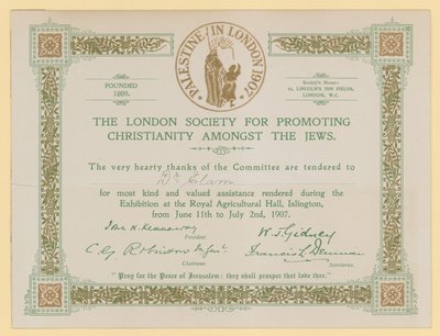 La Società di Londra per Promuovere il Cristianesimo tra gli Ebrei da English School