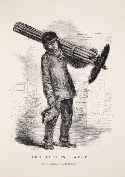 Lo spazzino di Londra, dal dagherrotipo di Richard Beard, illustrazione da London Labour and London Poor di Henry Mayhew, pub. 1862 da English School