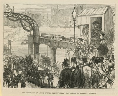Il sindaco di Londra inaugura il nuovo traghetto a vapore sul Tamigi a Wapping da English School