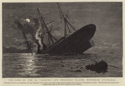 La perdita della SS Quetta al largo dell
