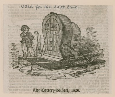 La ruota della lotteria, 1826 da English School