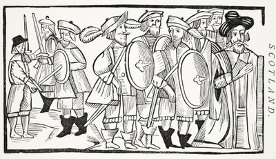 Il litigio degli amanti, illustrazione da Chap-books del XVIII secolo di John Ashton, pub. 1882 da English School