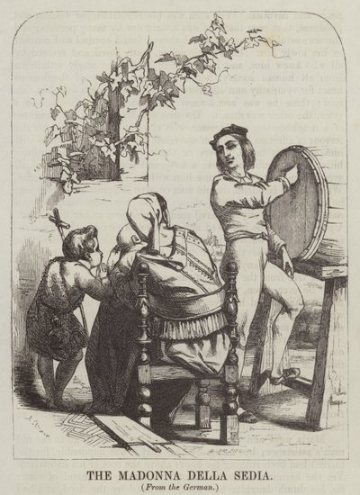 La Madonna della Sedia (incisione) da English School