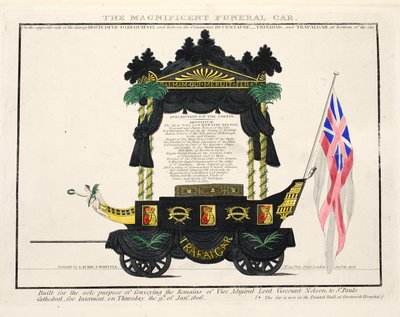 Il Magnifico Carro Funebre, pub. 1806 da English School