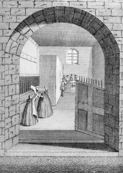 Il Modo di Fuga di John Shepherd dalla Condemned Hole a Newgate, 1724 da English School