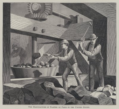 La fabbricazione del gesso di Parigi negli Stati Uniti da English School